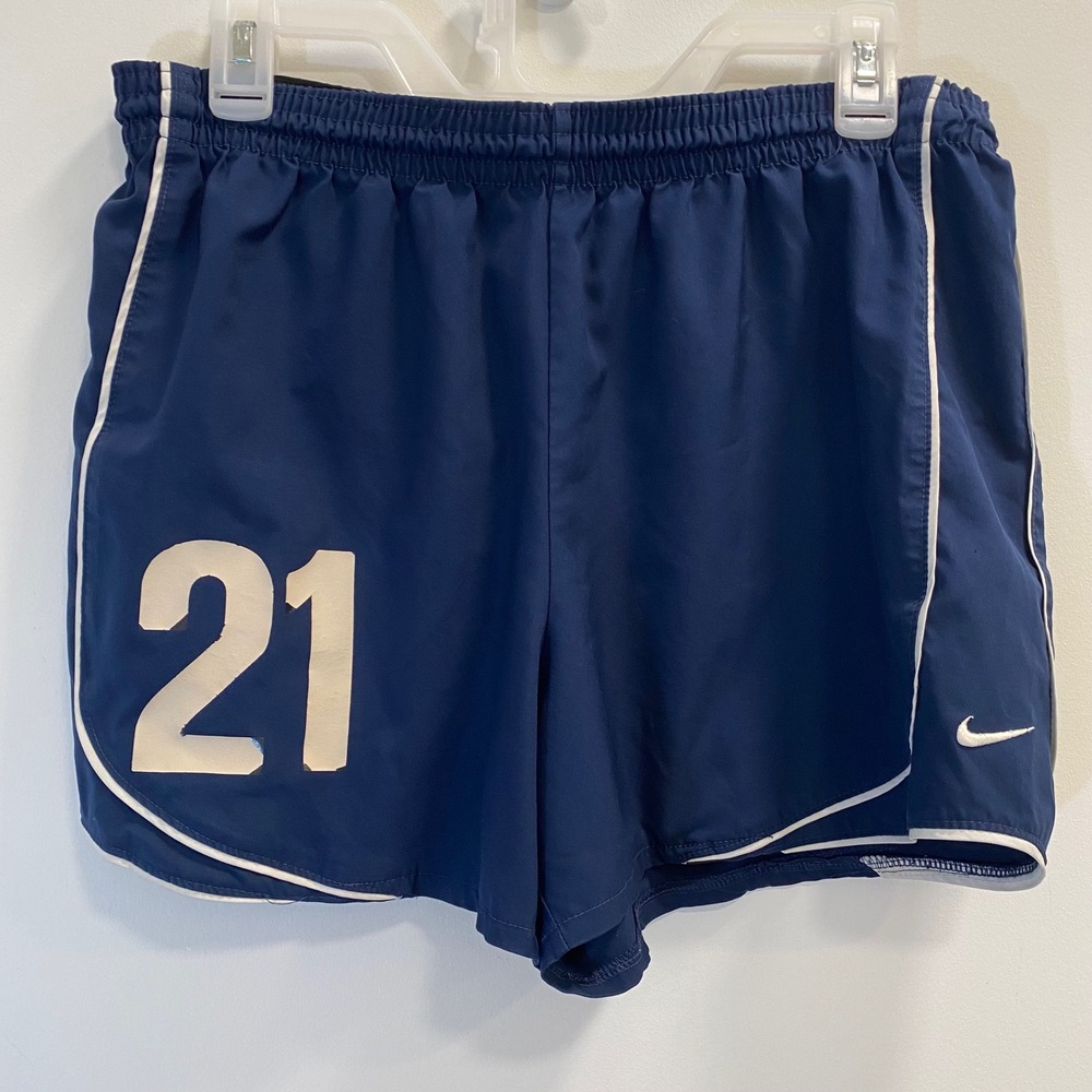 Nike Running Shorts Women Sz M 8-10 Navy Blue Athletic Sporty Training Gorpcore